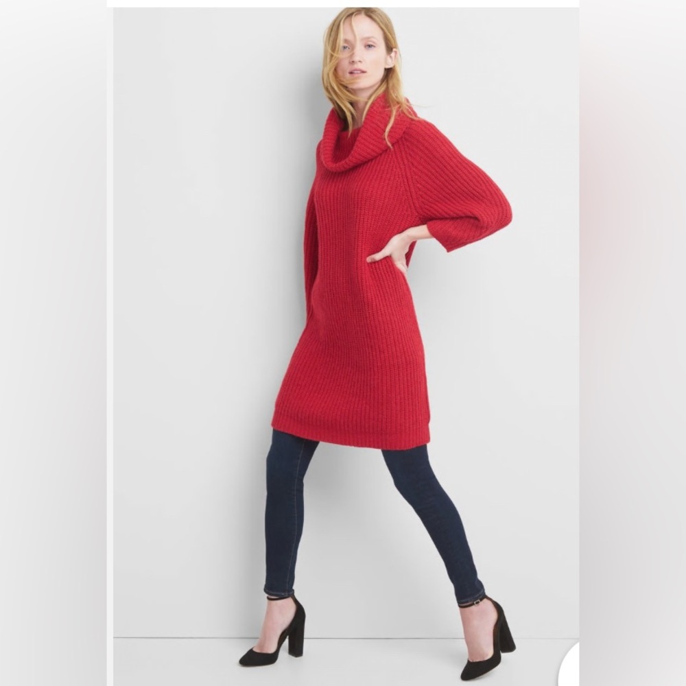 GAP Wool Turtleneck Dress